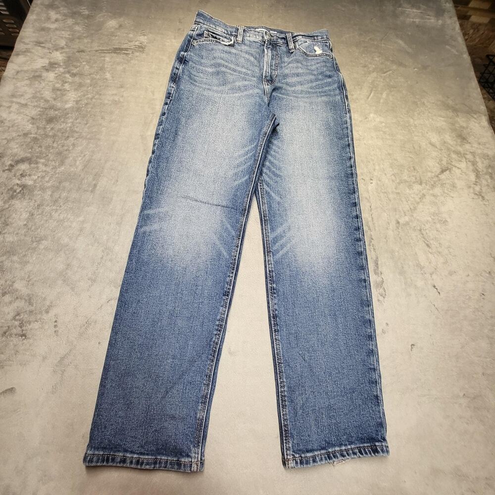 Old Navy Jeans Womens 6 Blue Boyfriend Extra High Rise Relaxed Stretch